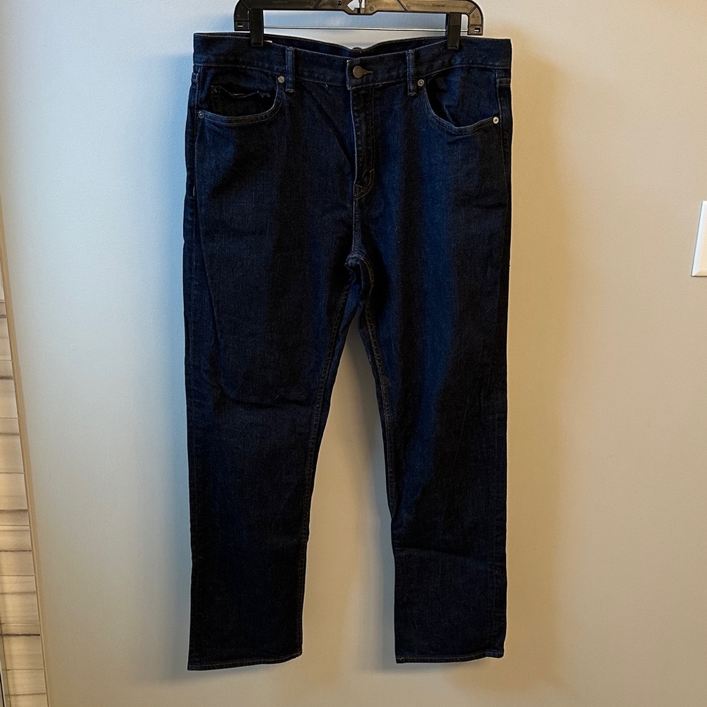 Banana Republic Dark Blue Straight Slim Fit Jeans